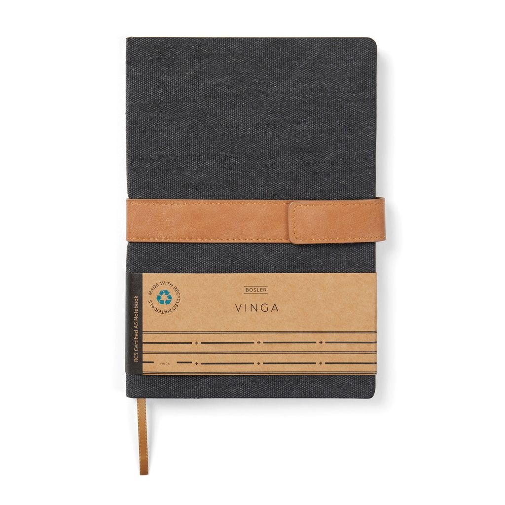 XDV7733-01VINGA Bosler Notizbuch aus RCS recyceltem Papier_ schwarz