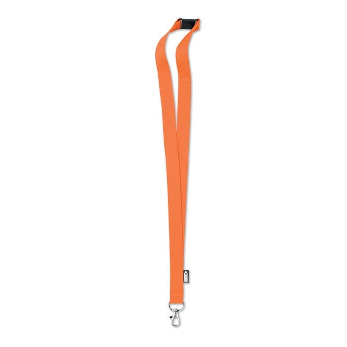 MO6100-10Lany Rpet Lanyard RPET 20mm_ Orange MO6100-10Lany Rpet Lanyard RPET 20mm_ Orange