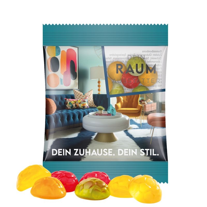 JG10061-22Minituete 10 g Trolli Fruchtgummi Standardformen_ Fussball_ transparente Folie