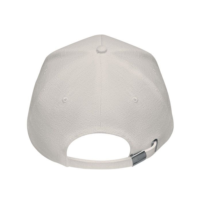 MO6176-13Naima Cap Hanf Baseball Kappe 5 Panele_ Beige