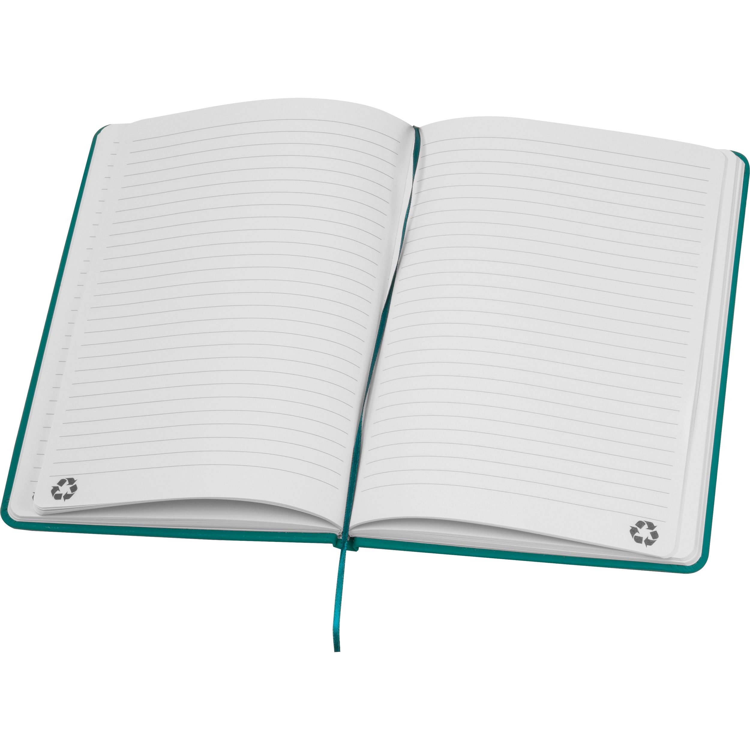 MA25261-14A5 Notizbuch aus Recyclingpapier _ tuerkis