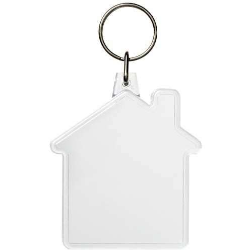PF210566-1Combo Schluesselanhaenger in Hausform_ transparent klar