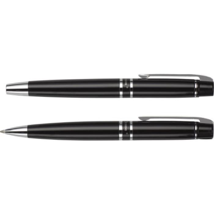 GI1058-01Charles Dickens® Schreibset aus Metall Santana_ Schwarz