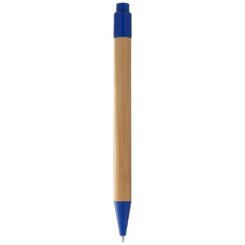 PF106322-2Borneo Bambus Kugelschreiber _schwarze Mine_ natur_royalblau