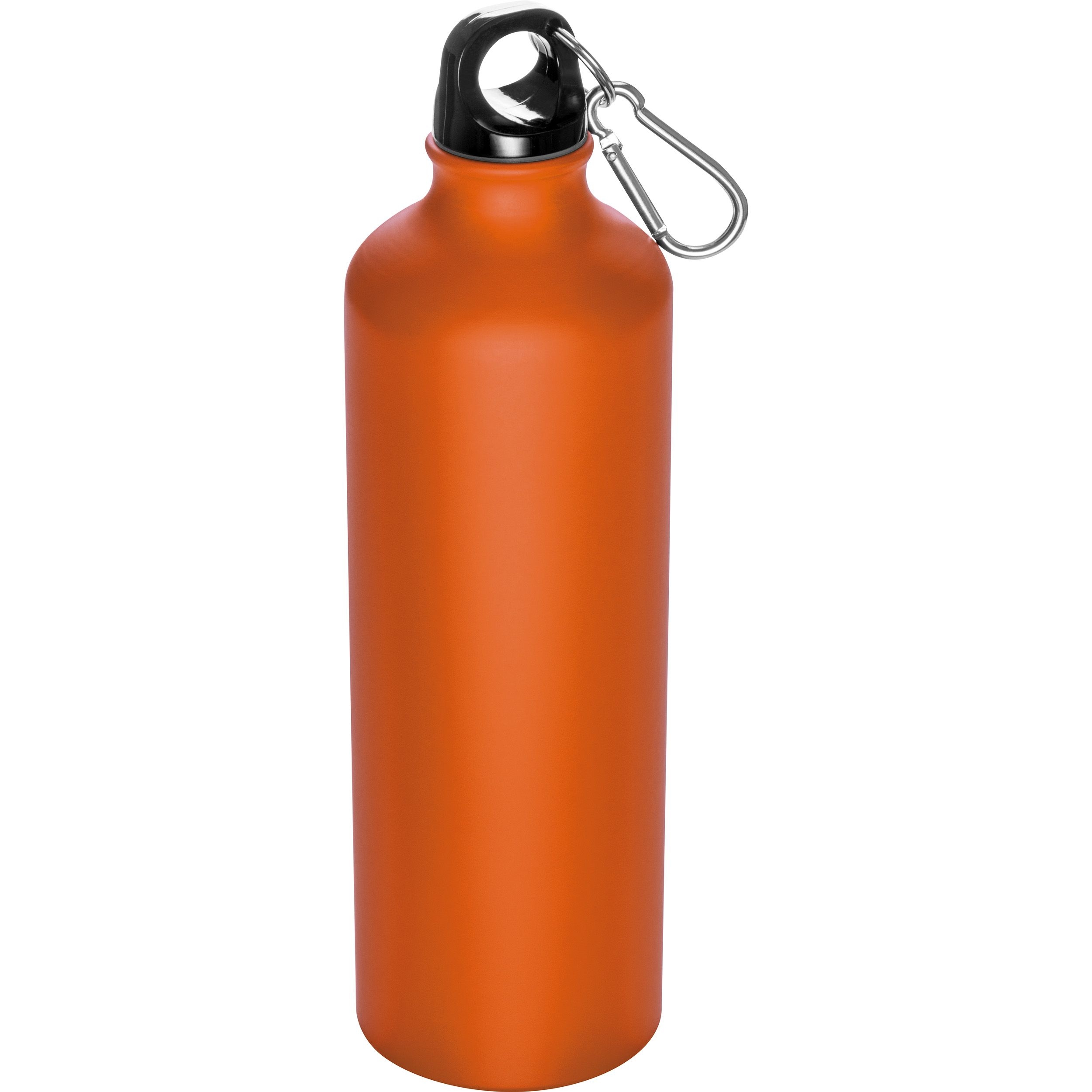 MA60194-10Trinkflasche aus Metall mit Karabinerhaken_ 800ml THEODORE_ orange