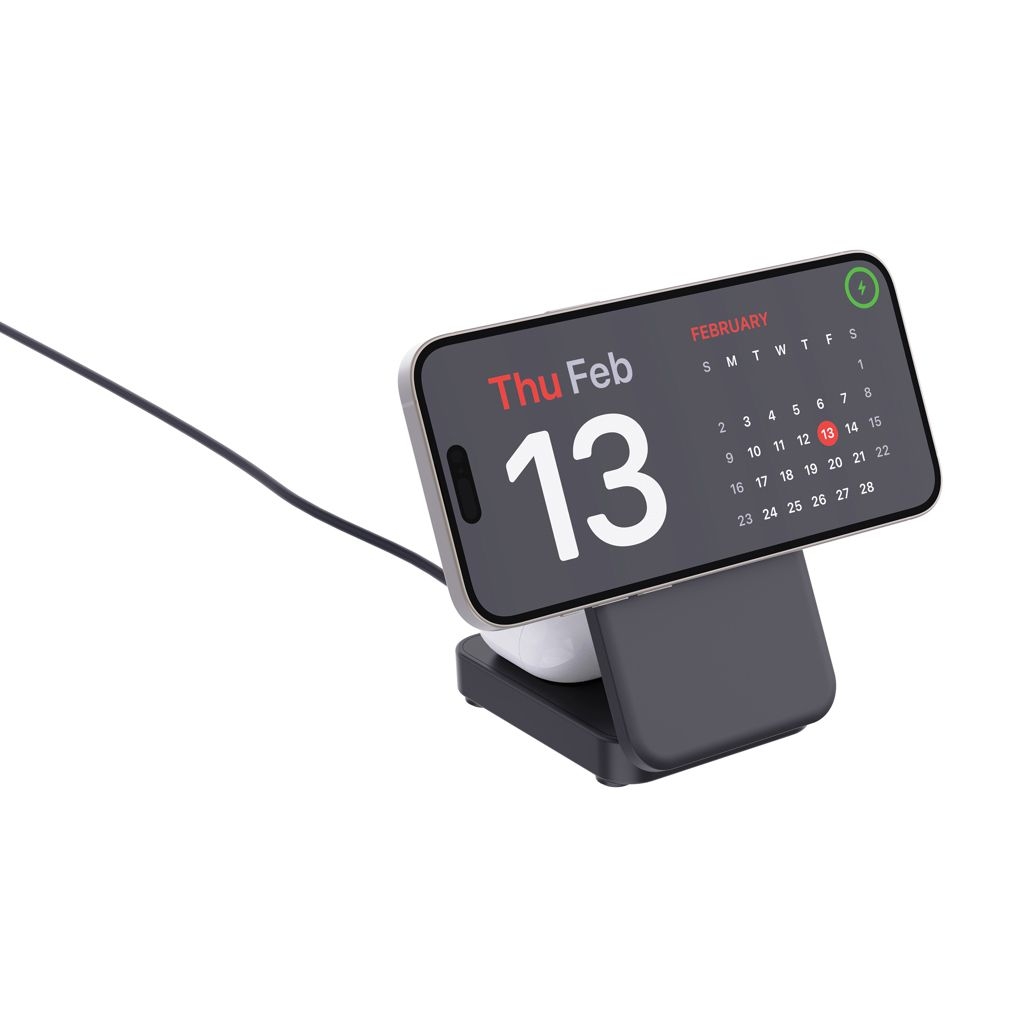 XDP309.51-01Urban Vitamin Arcadia 15W 3in1 Magnet-Charger aus RCS rABS_ schwarz