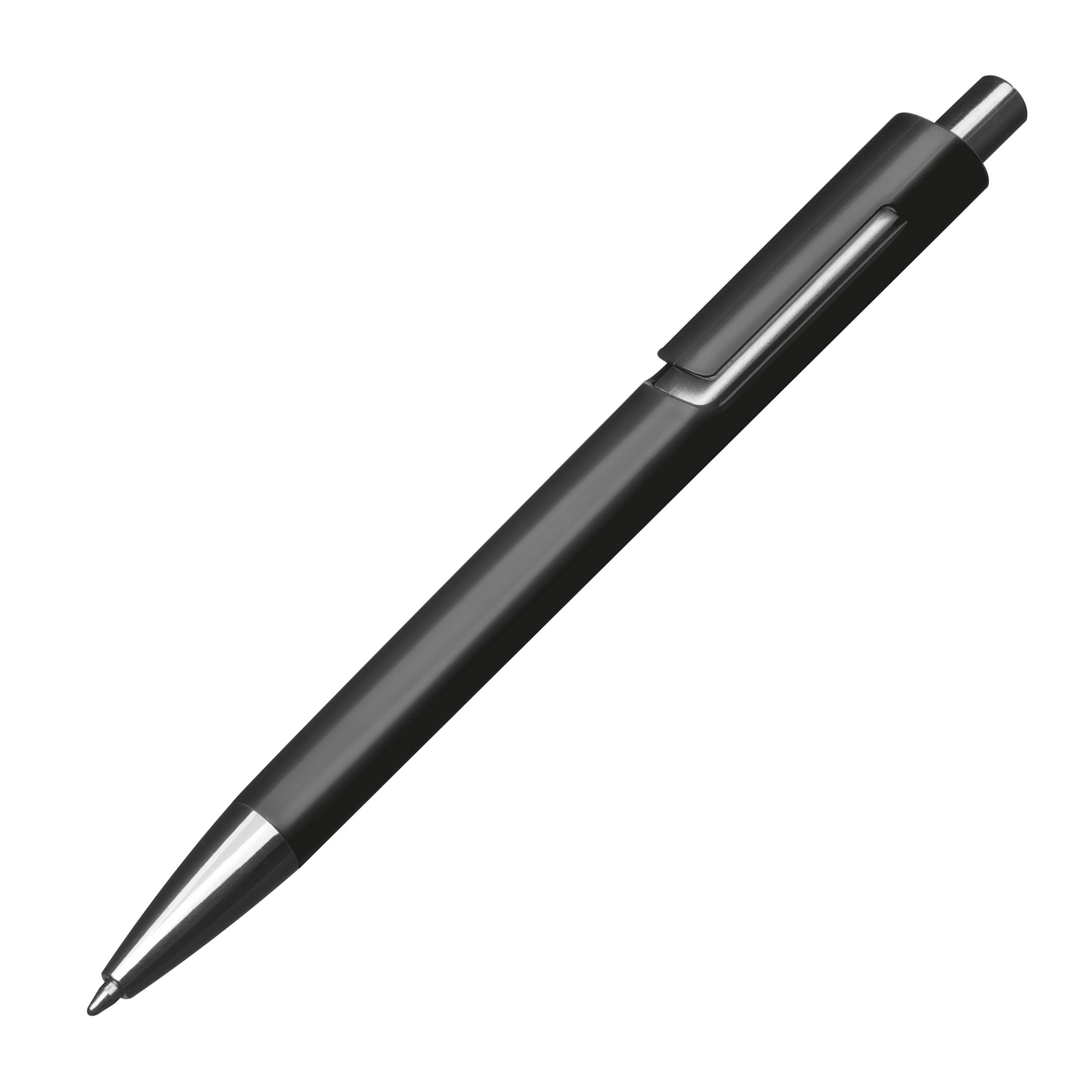 MA13538Kugelschreiber mit silbernen Applikationen