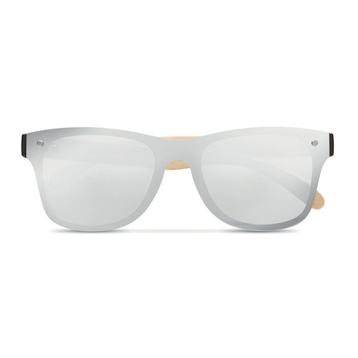MO9863-17Aloha Sonnenbrille mit Bambus_ Silber Glaenzend