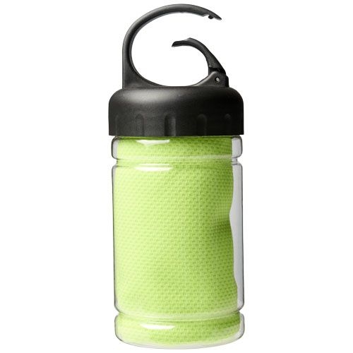 PF126170-4Remy Kuehlhandtuch in PET-Behaelter_ limone