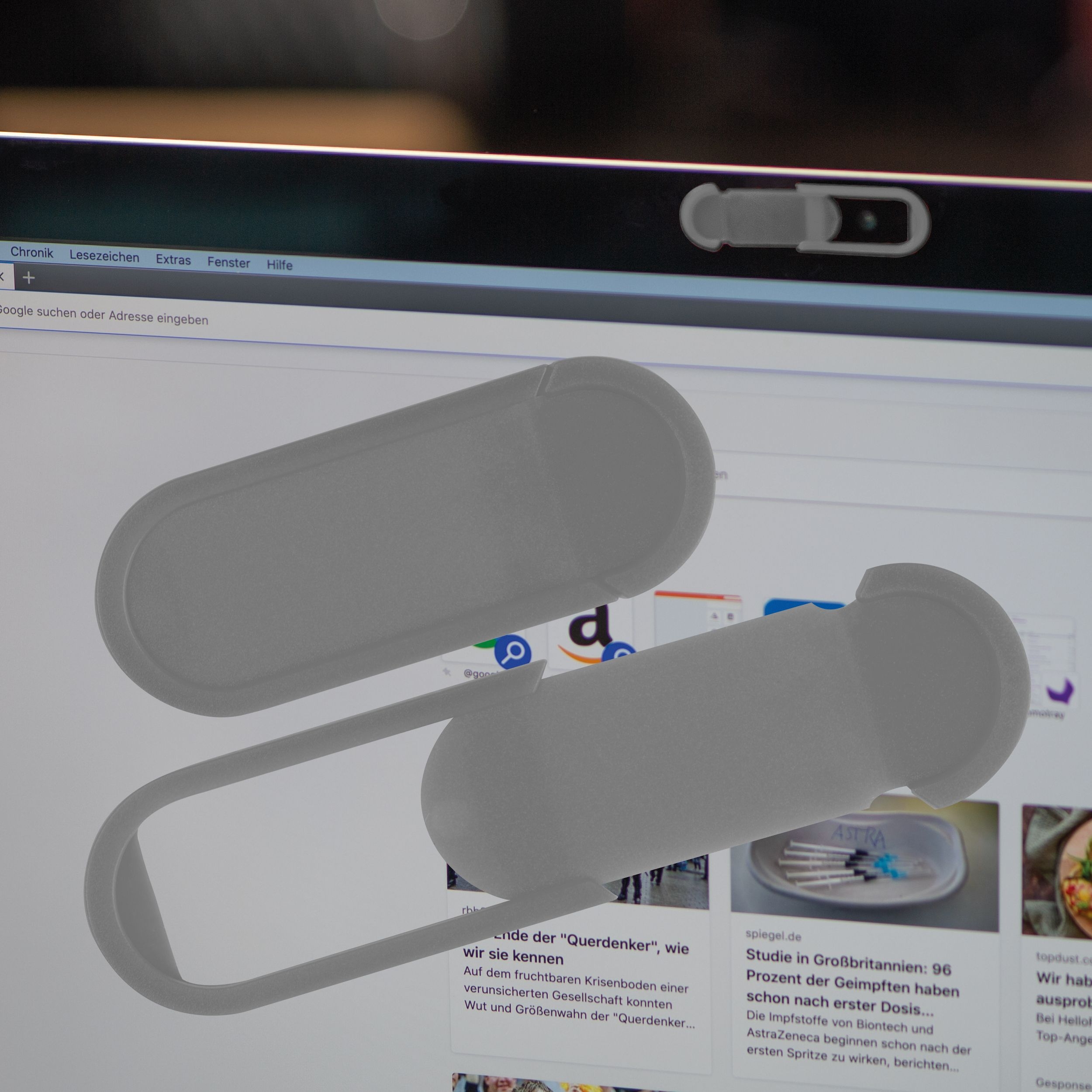 MA22533-07Abdeckung fuer die Webcam Computer_Laptop VIVIAN_ silbergrau