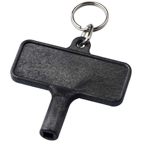 PF210872-1Largo Kunststoff Heizkoerperschluessel mit Schluesselanhaenger_ schwarz PF210872-1Largo Kunststoff Heizkoerperschluessel mit Schluesselanhaenger_ schwarz