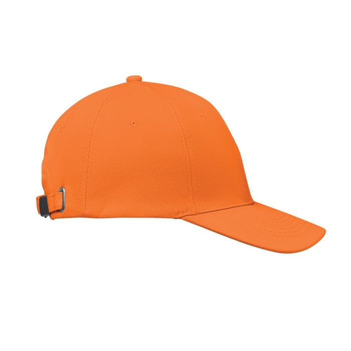MO1464-10Buffalo Baseball cap 6 panels 260g_m²_ orange