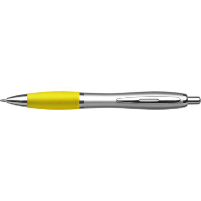 Kugelschreiber aus Kunststoff Cardiff, Gelb