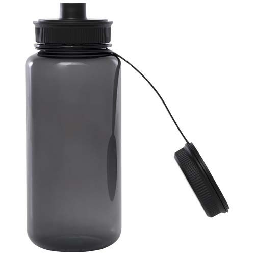 PF100837-6Ryder 900 ml RCS-zertifizierte RPET-Sportflasche mit Multifunktionsdeckel _ schwarz