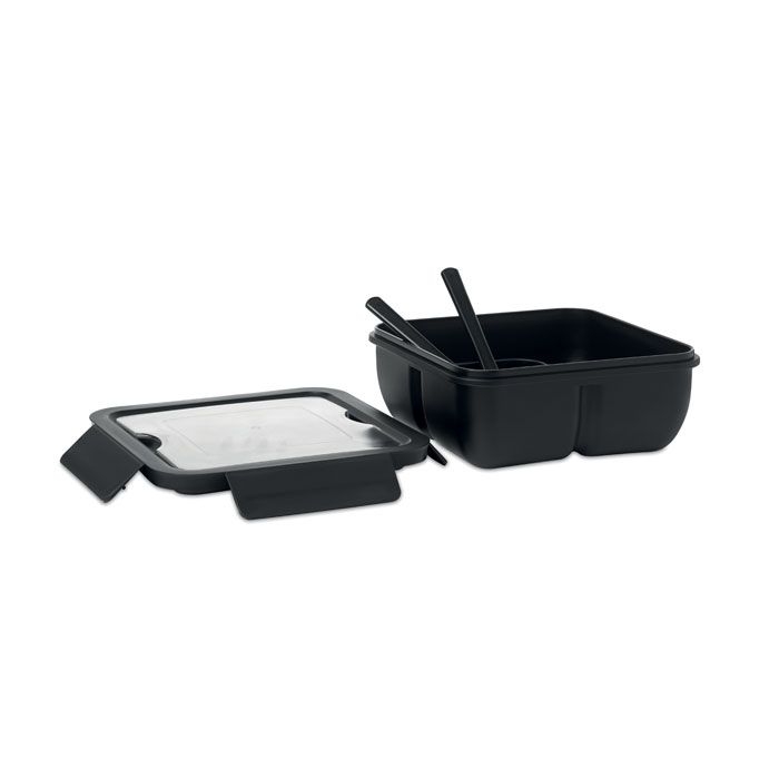 MO6275-03Saturday Lunchbox PP 600ml_ Schwarz