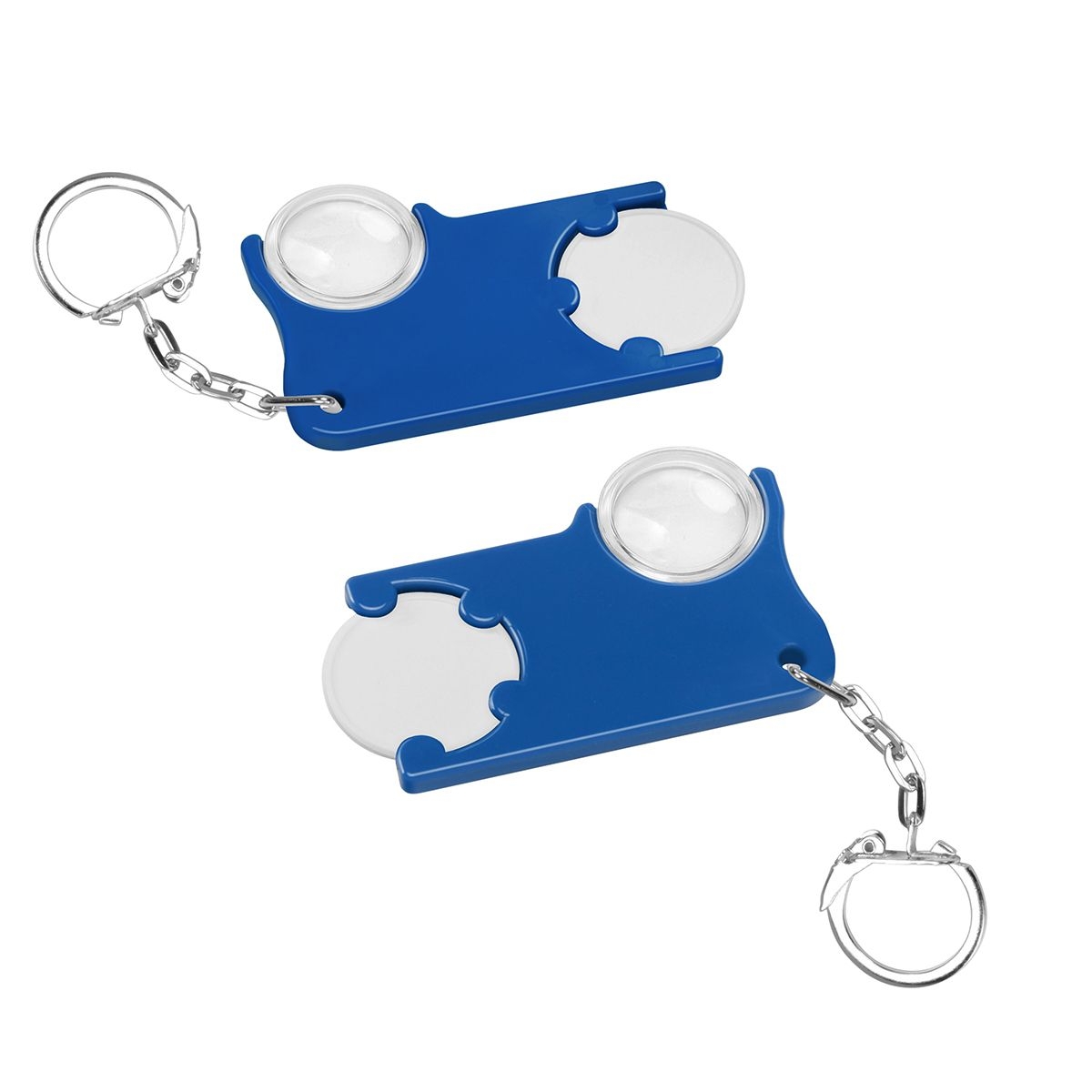 HE8286K-0-3Chiphalter mit 1€-Chip und Lupe_ weiss_ blau HE8286K-0-3Chiphalter mit 1€-Chip und Lupe_ weiss_ blau