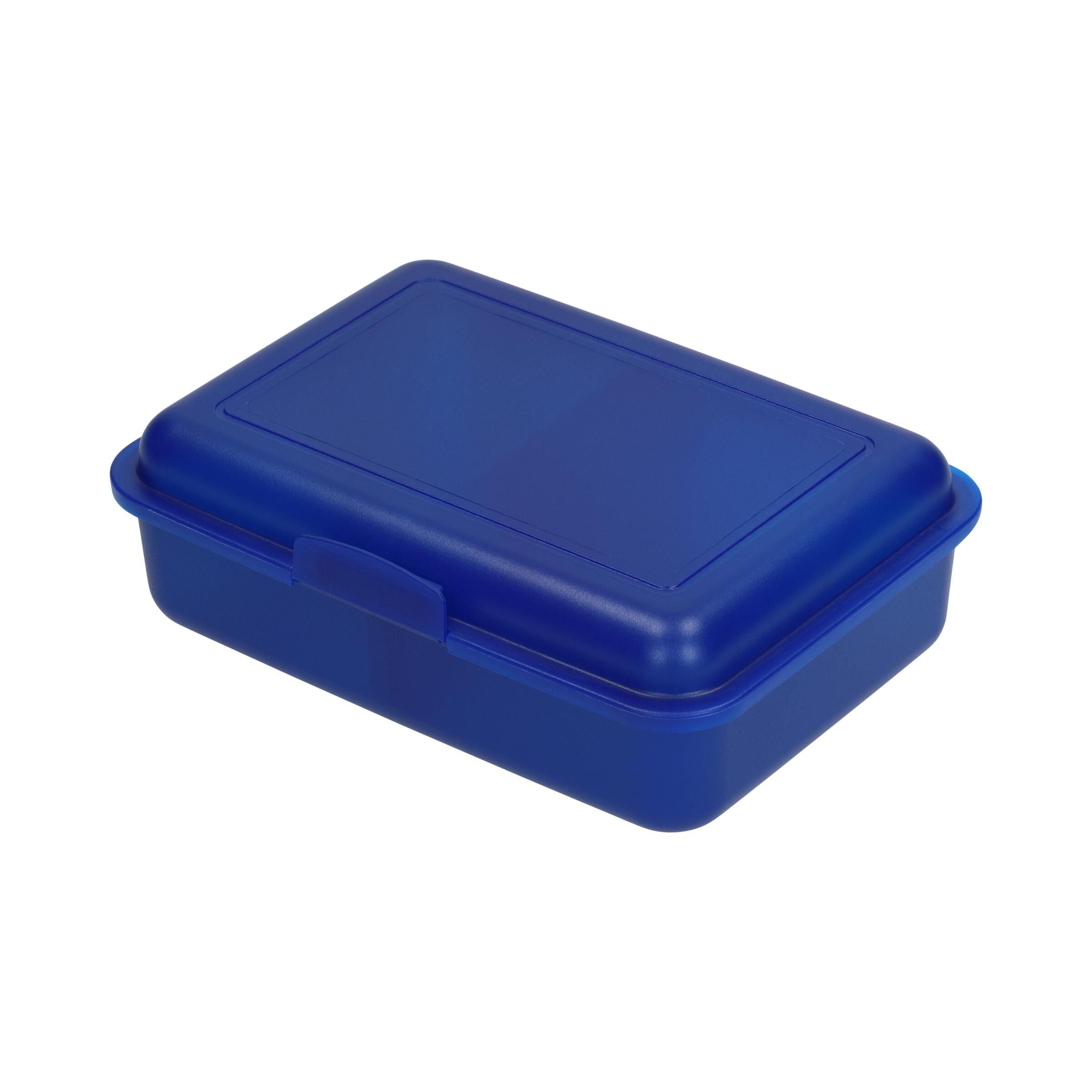 EL05276-3Vorratsdose _School-Box_ mittel mit Trennwand_ trend-blau PP