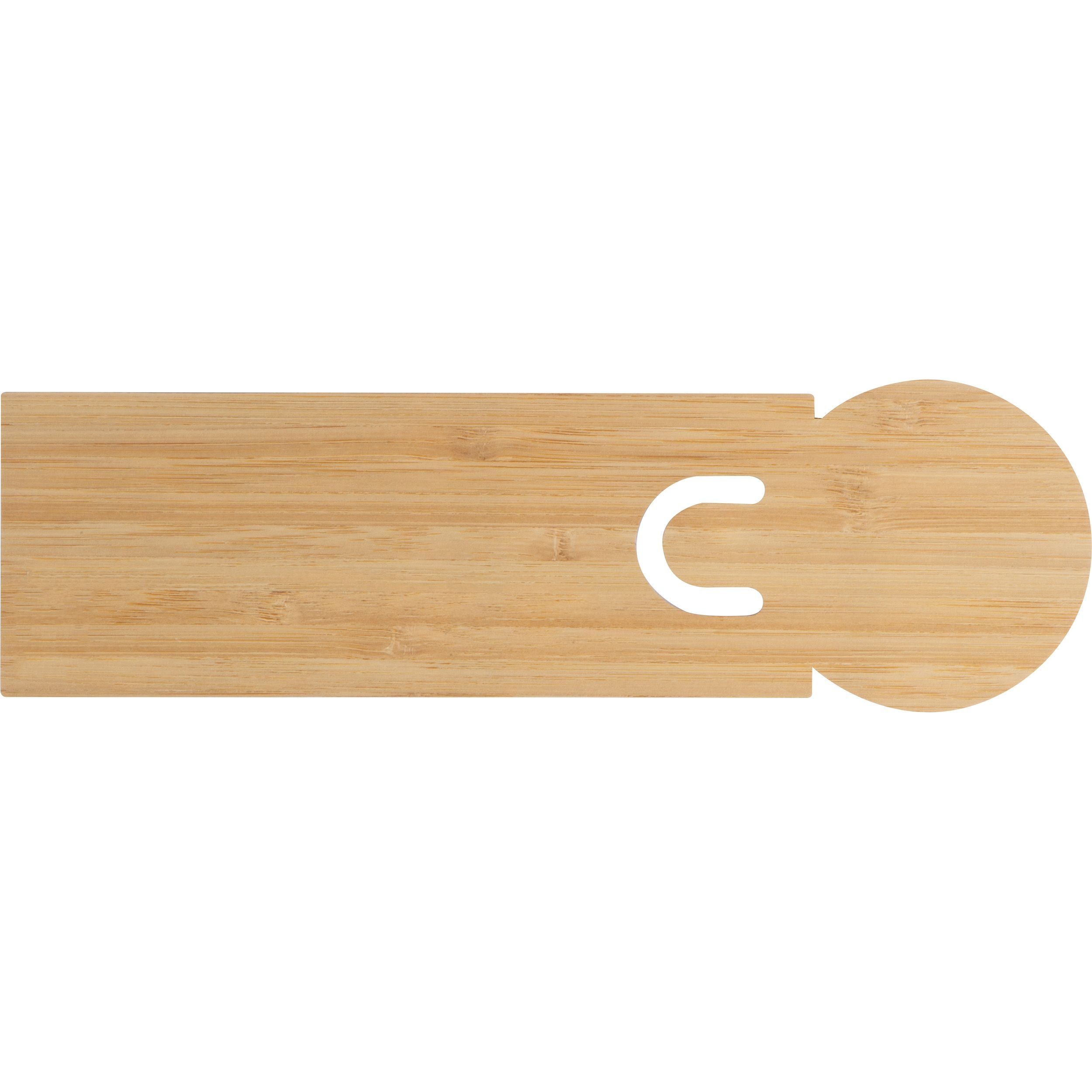 MA24226-13Bambus Lesezeichen mit Haftnotizen _ beige