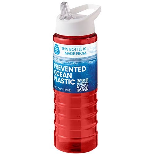 PF210482-8H2O Active® Eco Treble 750 ml Sportflasche mit Stuelpdeckel_ rot_weiss