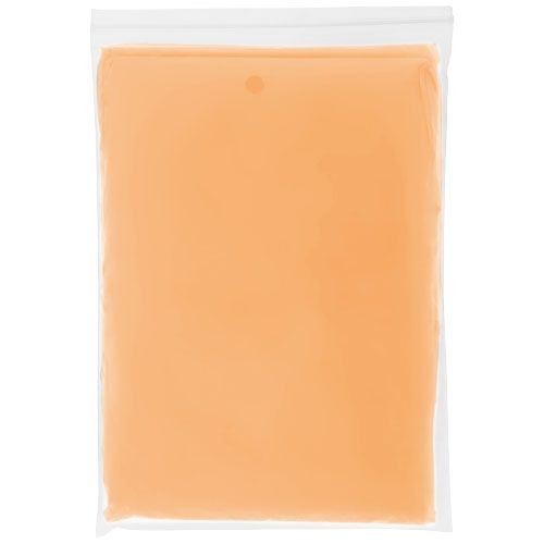 Ziva Einweg Regenponcho mit Hülle, orange