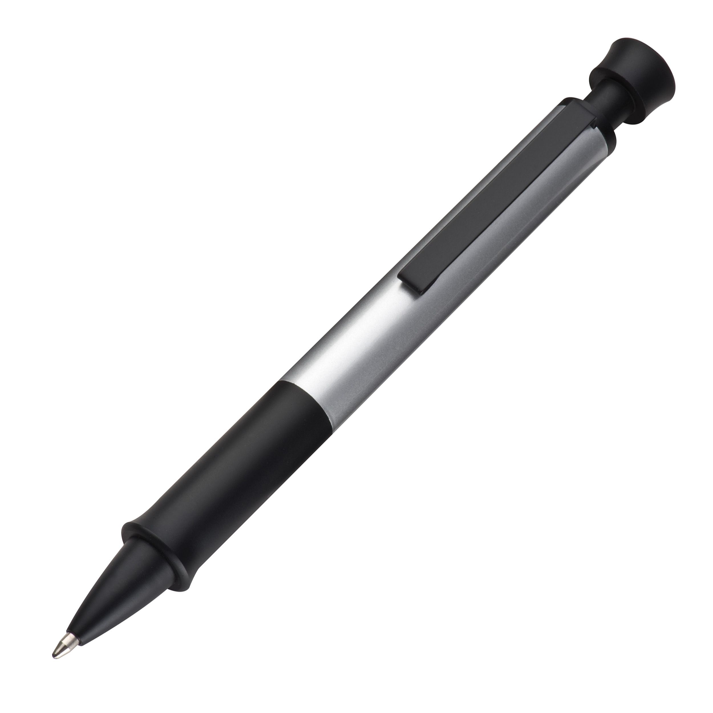 Kugelschreiber aus Aluminium, silbergrau