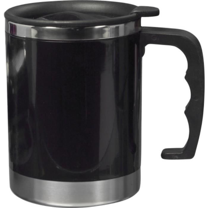 GI4658-01Trinkbecher mit Deckel aus Kunststoff Gabi_ Schwarz