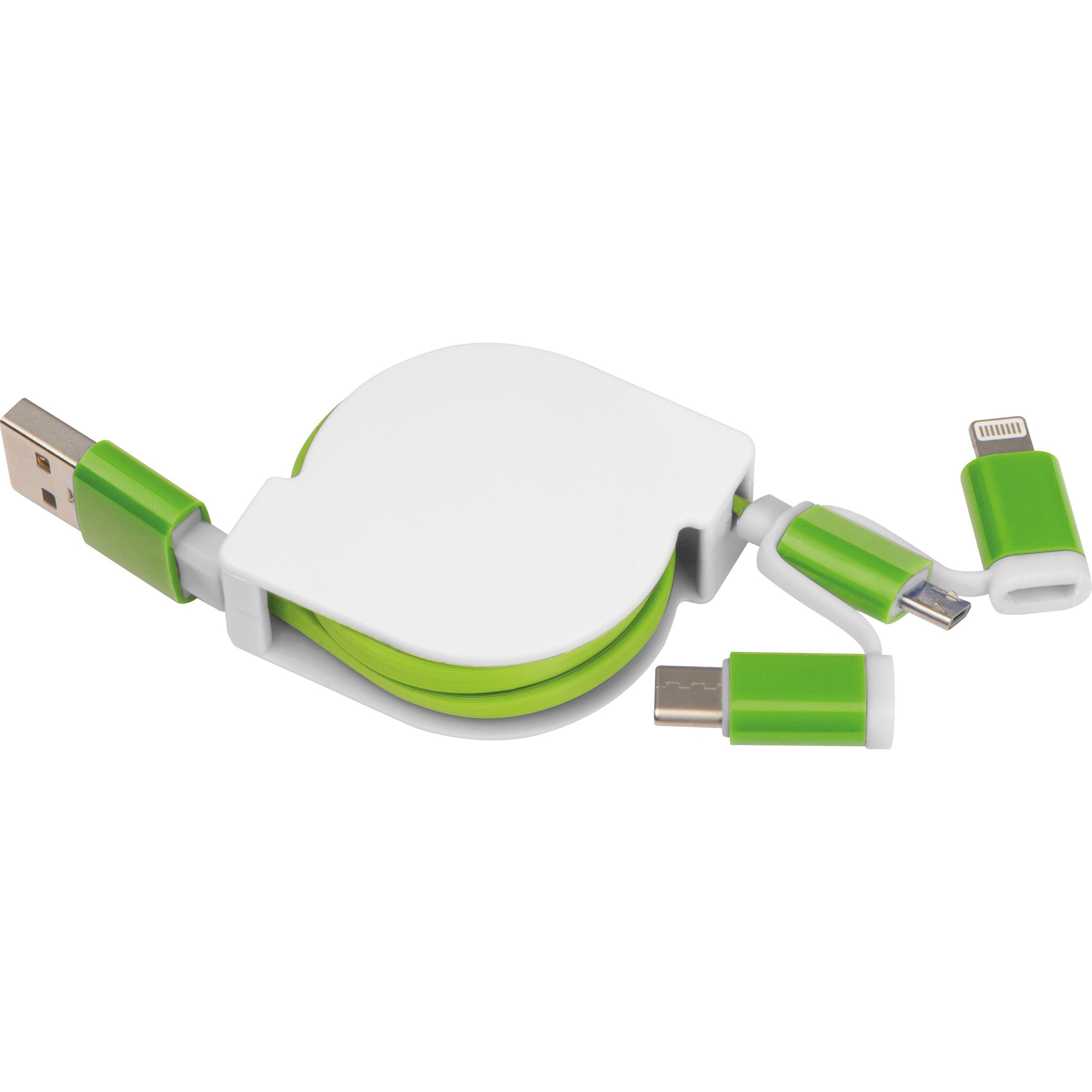 MA21652-09Ausziehbares Ladekabel 3in1_ gruen