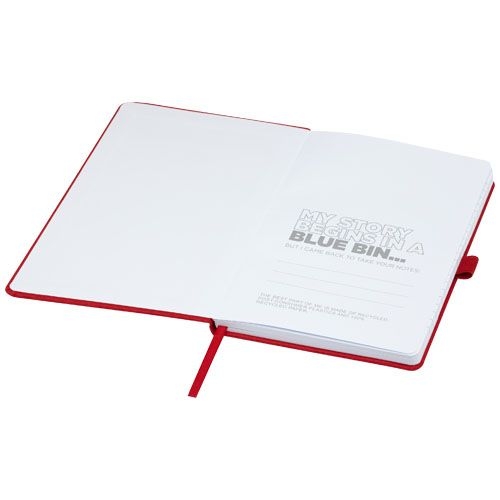 PF107763-2Honua A5 Notizbuch aus recyceltem Papier mit Cover aus recyceltem PET_ rot