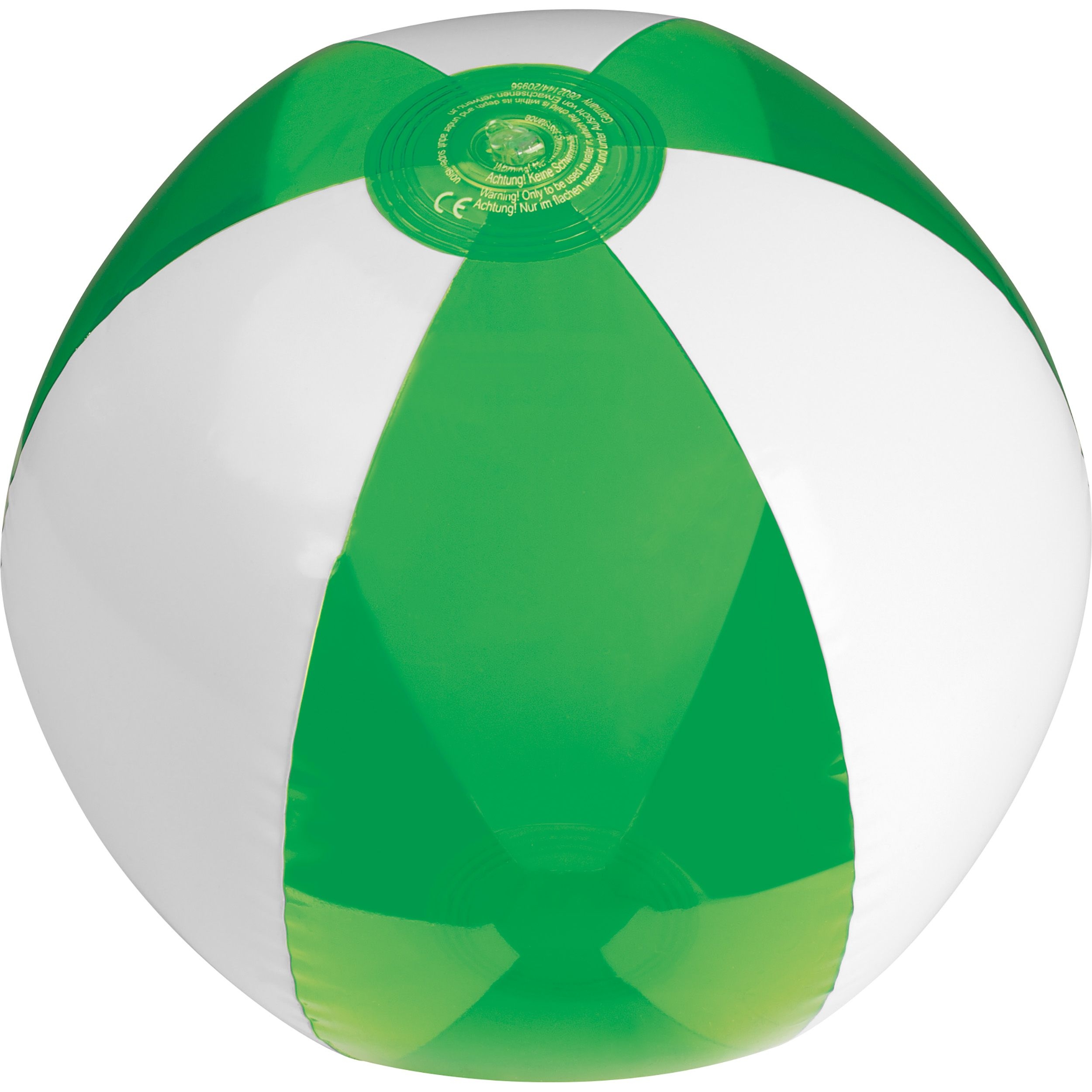 MA50914-09Strandball bicolour farbig_transparent MARGARETHE_ gruen