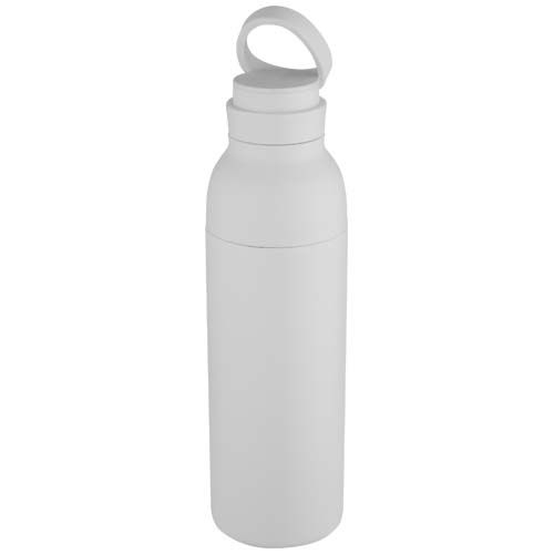 PF100838-1Illuminate 650 ml RCS doppelwandige Isolierflasche aus recyceltem Edelstahl_ weiss