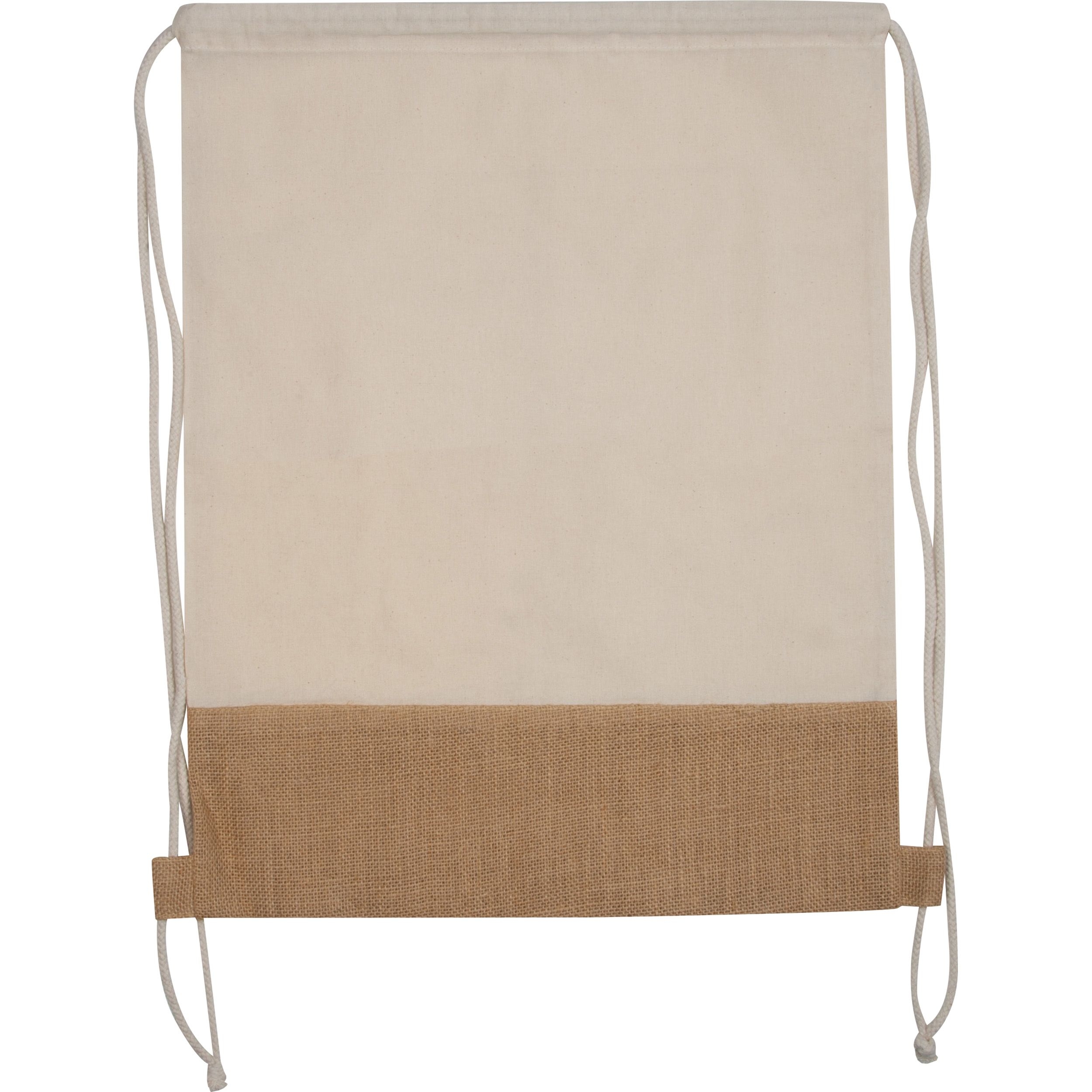 MA61398-06Oeko-Tex® STANDARD 100 zertifizierte Gymbag mit Juteboden_ weiss