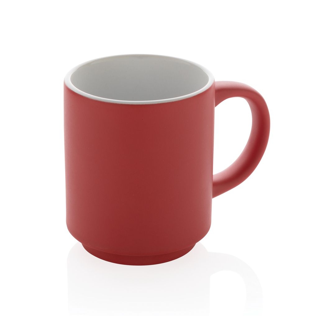 XDP434.07-4Stapelbare Keramiktasse_ 180ml_ rot