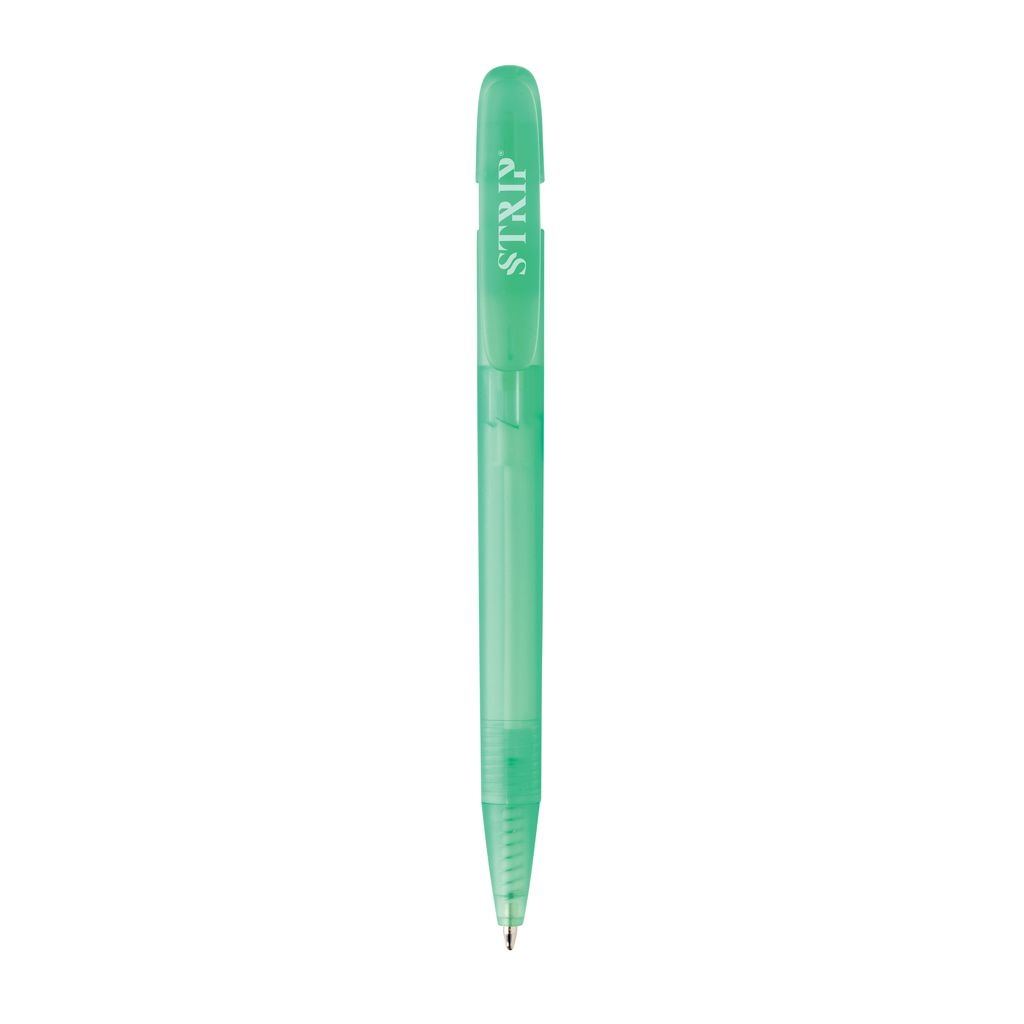XDP611.26-07Devin transparenter Stift aus GRS zertifiziertem rABS_ gruen