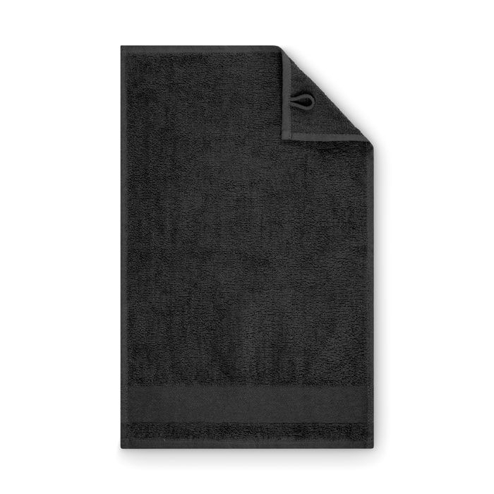 MO2764-03Island 30 Gaestehandtuch Baumwolle 30X50cm_ schwarz