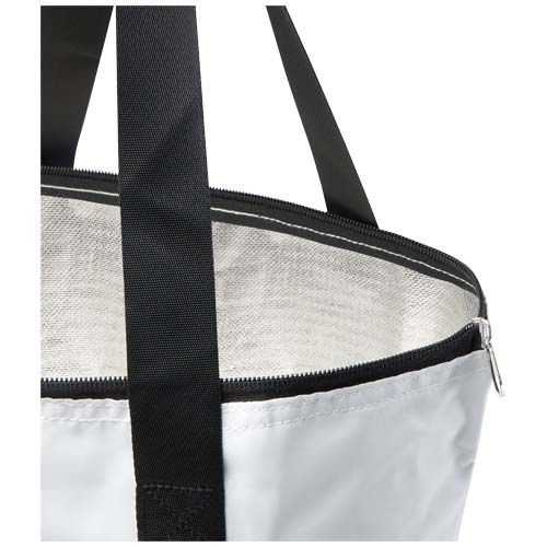 PF130092-1EcoFold faltbare RPET Kuehltasche 15 L_ weiss