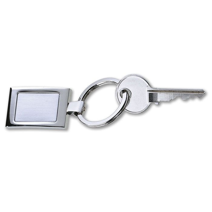 KC2126-17Harrobs Luxus Metall Schluesselring_ silber glaenzend