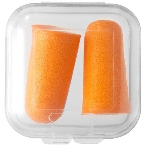 PF119893-1Serenity Ohrstoepsel mit Etui_ orange