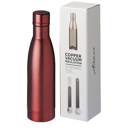 PF100494-6Vasa 500 ml Kupfer-Vakuum Isolierflasche_ rot PF100494-6Vasa 500 ml Kupfer-Vakuum Isolierflasche_ rot
