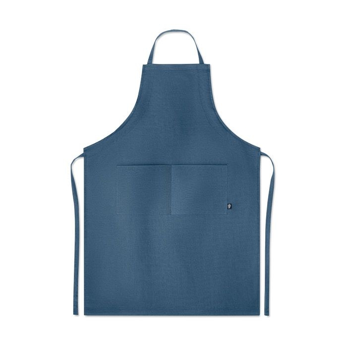 MO6164-04Naima Apron Hanf Kuechenschuerze 200g_m²_ Blau MO6164-04Naima Apron Hanf Kuechenschuerze 200g_m²_ Blau