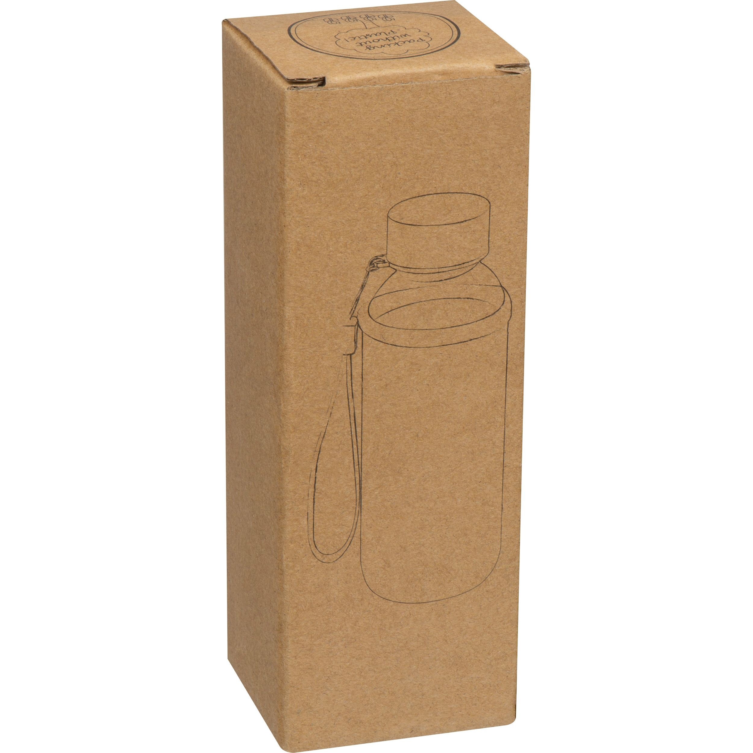 MA60985-03Trinkflasche aus Glas mit Neoprenueberzug_ 300ml_ schwarz