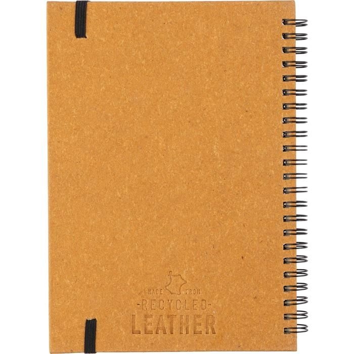 GI1103675-01Notizbuch aus recyceltem Leder A5 Egon_ schwarz
