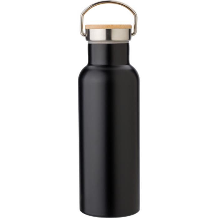 GI668130-01Edelstahl-Trinkflasche doppelwandig Odette_ Schwarz
