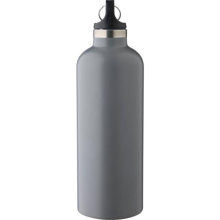 GI1204262-01Doppelwandige Flasche aus recyceltem Edelstahl _500 ml_ Lysandra_ schwarz