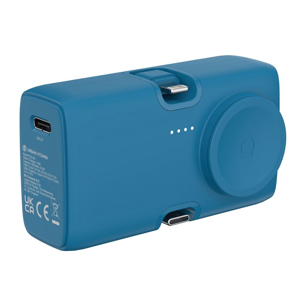 XDP322.86-05Urban Vitamin San Diego 20W PD RCS Powerbank _ WatchCharger_ blau