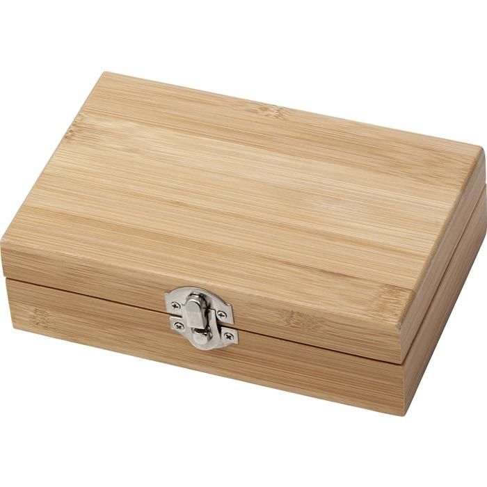 GI8721-11Weinset aus Bambus und Stahl Leonie_ brown
