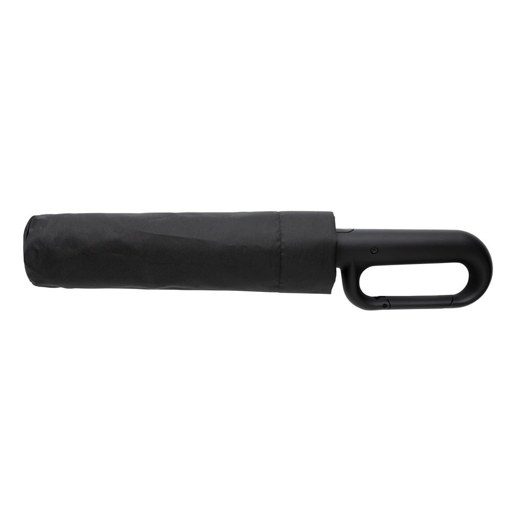 XDP850.71-01Yara 21“ AWARE™ rPET Regenschirm mit Karabiner_ schwarz