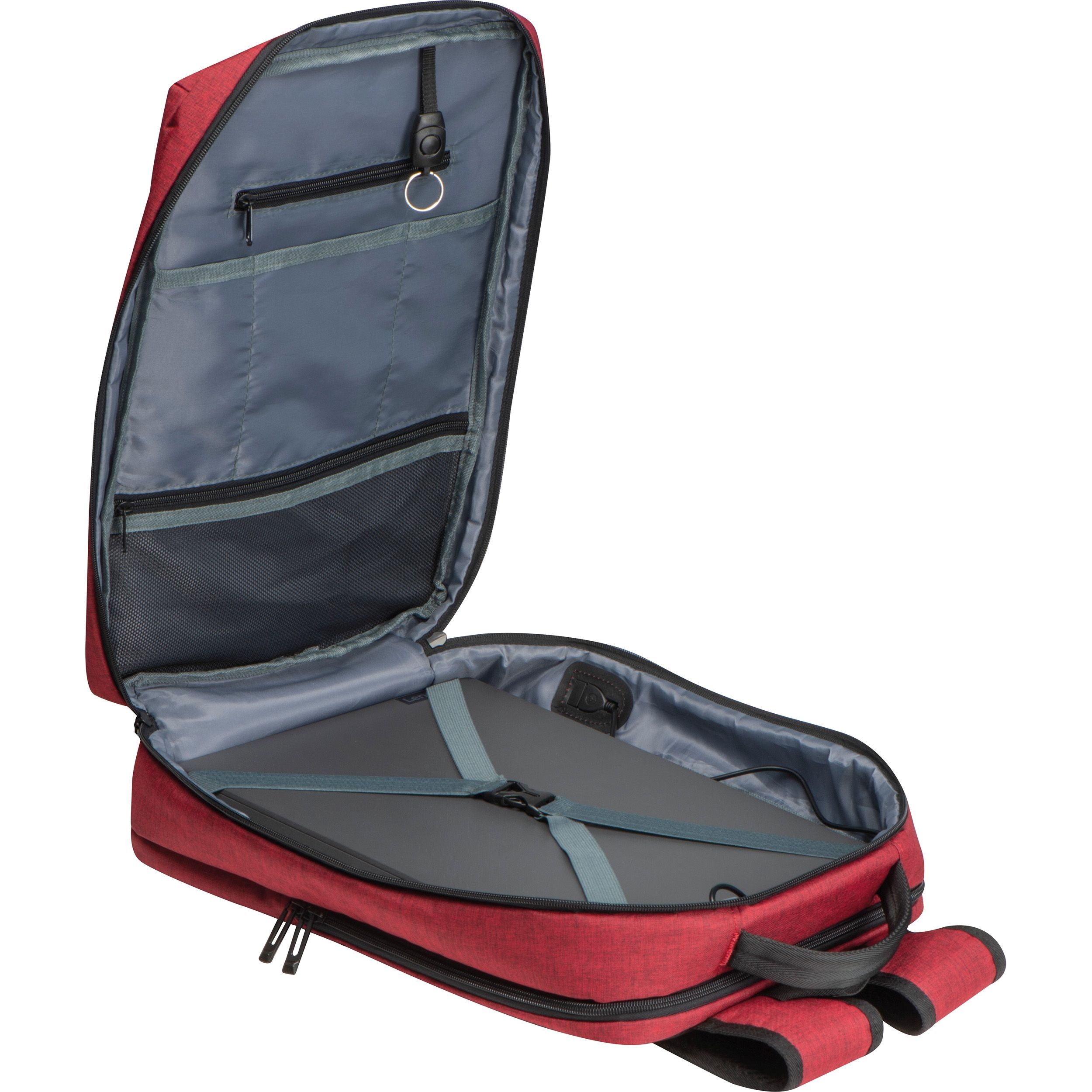 MA63665-02Wasserabweisender Rucksack aus Nylon_ burgund