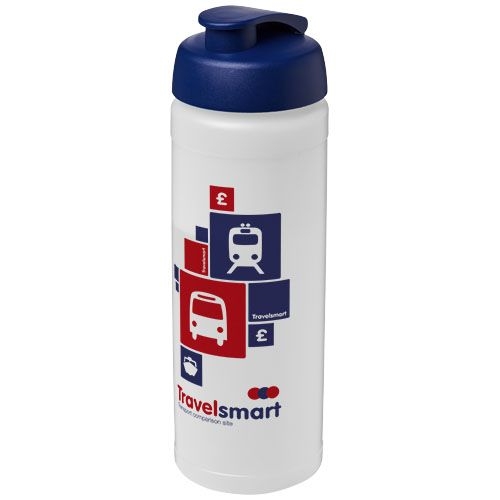 PF210070-18Baseline® Plus 750 ml Flasche mit Klappdeckel_ transparent_blau