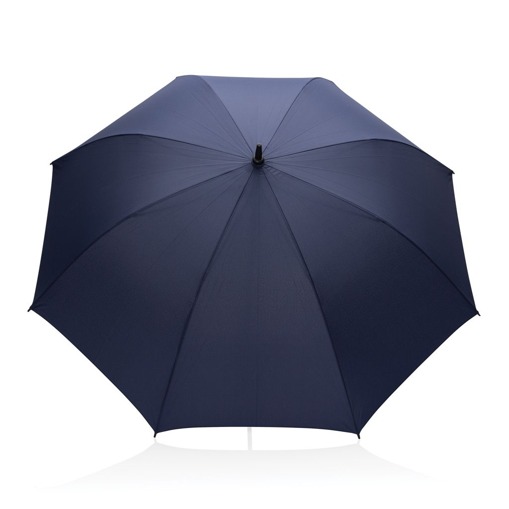 XDP850_72-25Tony Aware™ RPET 30_ Schirm mit auto. Oeffnung _ Akaziengriff_ navy blau