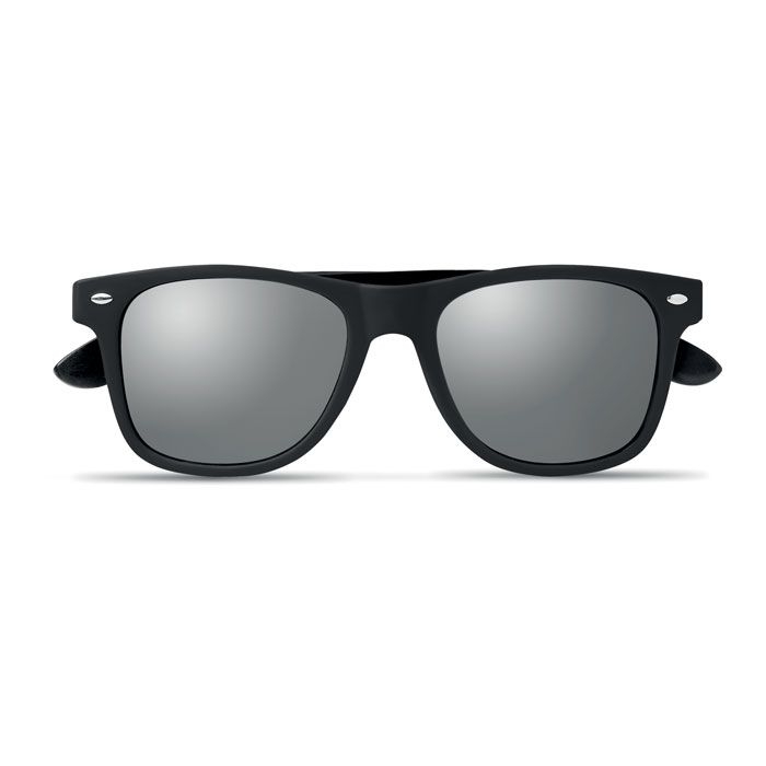 MO6492-17Rhodos Sonnenbrille mit Bambus_ Silber Glaenzend